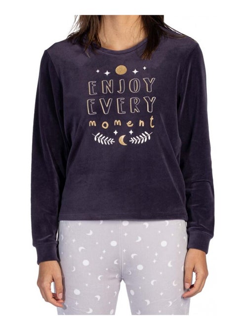 Pigiama cotone Melissa marrone MELISSA - Kiabi Pigiama cotone Melissa marrone MELISSA - Kiabi