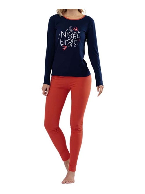Pigiama cotone Melissa marrone MELISSA - Kiabi