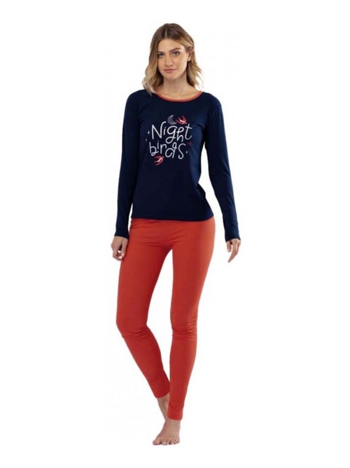 Pigiama cotone Melissa marrone MELISSA - Kiabi