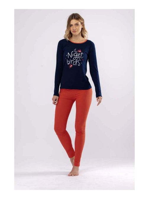 Pigiama cotone Melissa marrone MELISSA - Kiabi