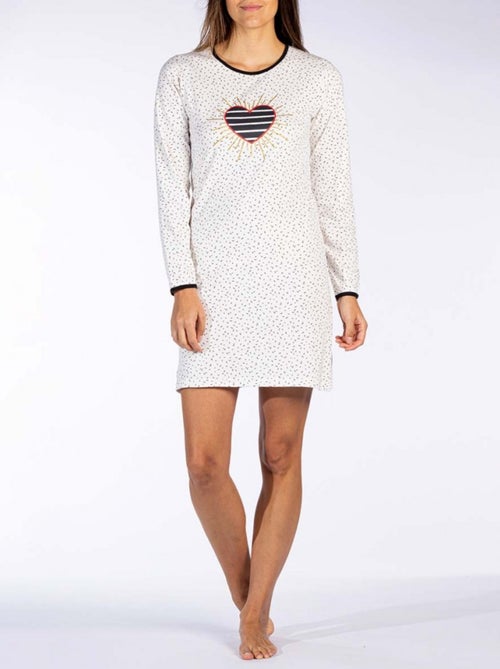 Pigiama cotone Melissa marrone MELISSA - Kiabi Pigiama cotone Melissa marrone MELISSA - Kiabi