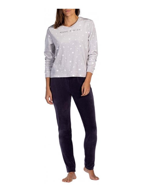 Pigiama cotone Melissa marrone MELISSA - Kiabi Pigiama cotone Melissa marrone MELISSA - Kiabi