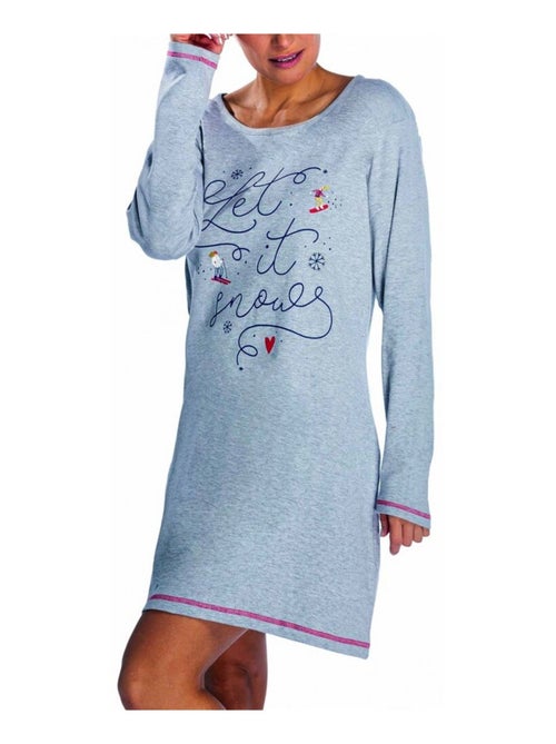 Pigiama cotone Melissa marrone MELISSA - Kiabi