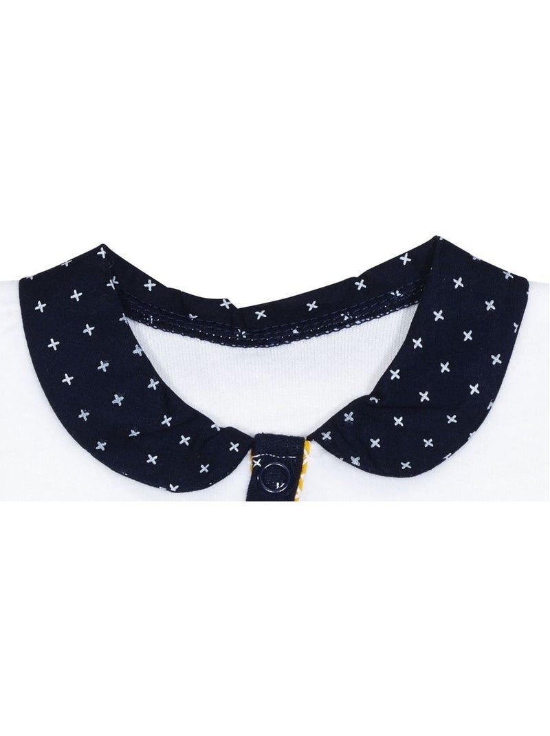 Pigiama da bambino a maniche lunghe in - SAUTHON Bianco Blu - Kiabi