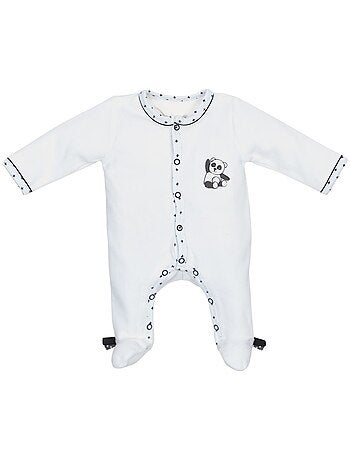 Pigiama da bambino in velluto a maniche - SAUTHON