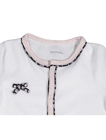 Pigiama da bambino in velluto a maniche - SAUTHON