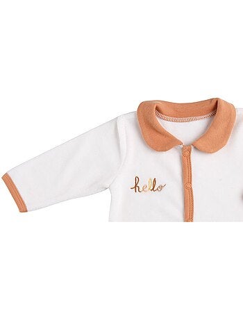 Pigiama da bambino in velluto a maniche - SAUTHON