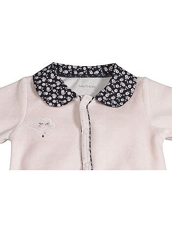 Pigiama da bambino in velluto a maniche - SAUTHON