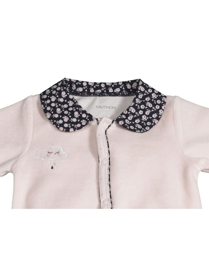 Pigiama da bambino in velluto a maniche - SAUTHON Rosa - Kiabi