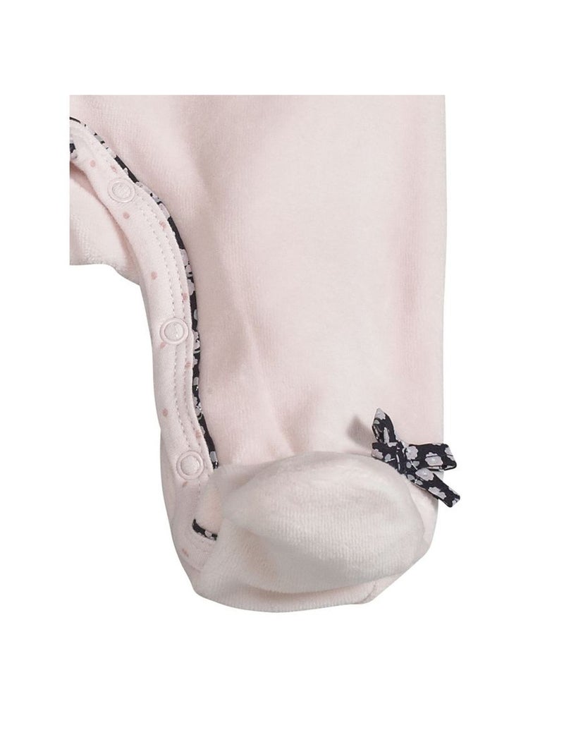 Pigiama da bambino in velluto a maniche - SAUTHON Rosa - Kiabi