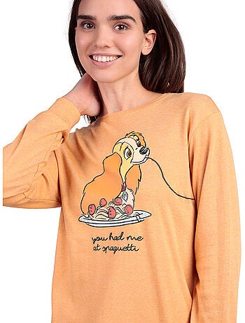 Pigiama da cena caldo a maniche lunghe da donna DISNEY