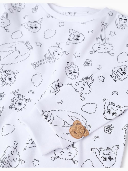 Pigiama da colorare  emozioni - Kiabi