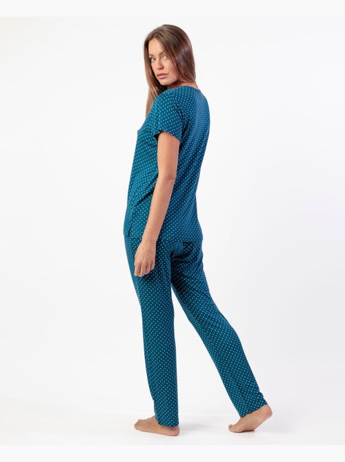 Pigiama da donna ADMAS CLASSIC a maniche corte con pizzo a pois - Kiabi Pigiama da donna ADMAS CLASSIC a maniche corte con pizzo a pois - Kiabi