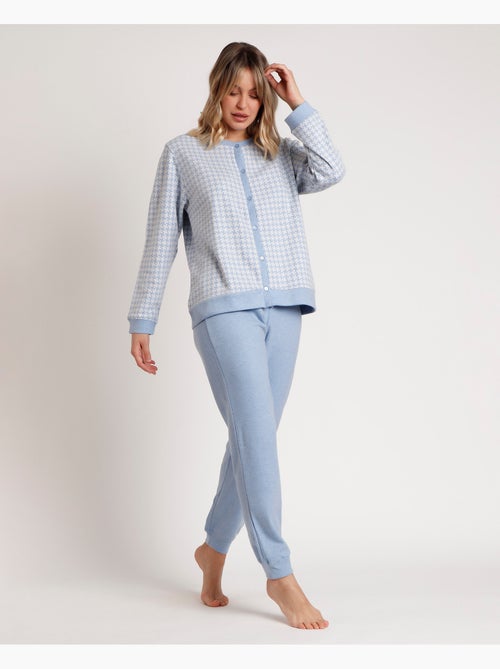 Pigiama da donna ADMAS Dream a maniche lunghe in maglia Milano aperta - Kiabi Pigiama da donna ADMAS Dream a maniche lunghe in maglia Milano aperta - Kiabi