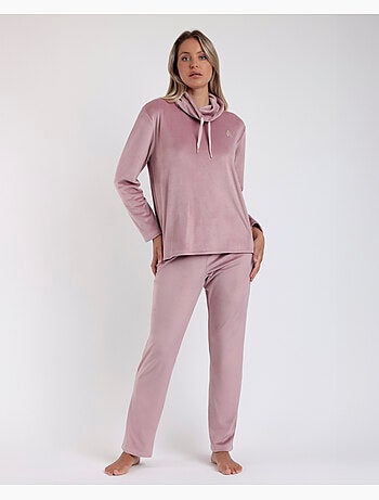 Pigiama da donna ADMAS LUXURY in velluto a maniche lunghe