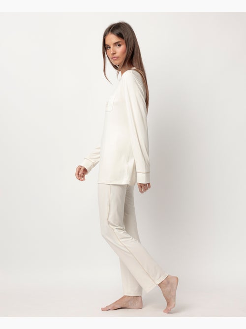 Pigiama da notte morbido a maniche lunghe da donna ADMAS CLASSIC - Kiabi Pigiama da notte morbido a maniche lunghe da donna ADMAS CLASSIC - Kiabi