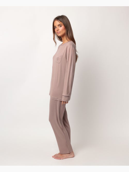 Pigiama da notte morbido a maniche lunghe da donna ADMAS CLASSIC - Kiabi Pigiama da notte morbido a maniche lunghe da donna ADMAS CLASSIC - Kiabi