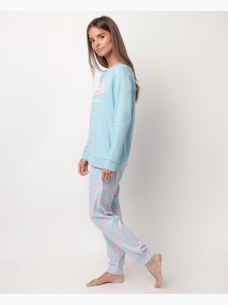 Pigiama da sci a maniche lunghe da donna BARBIE Blu - Kiabi