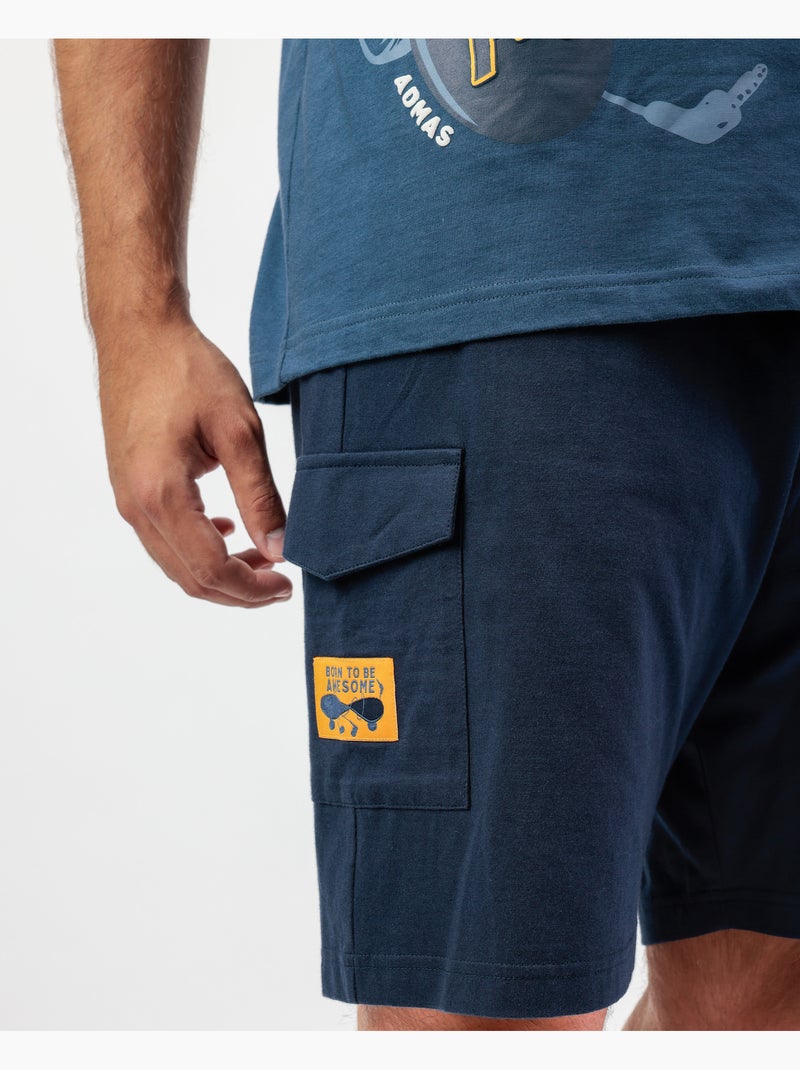 Pigiama da skate da uomo a maniche corte ADMAS Blu - Kiabi