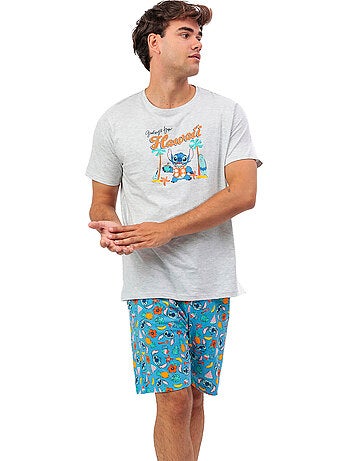 Pigiama da spiaggia a maniche corte da uomo DISNEY Stitch