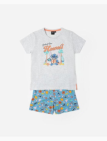 Pigiama da spiaggia a maniche corte DISNEY Stitch per bambini