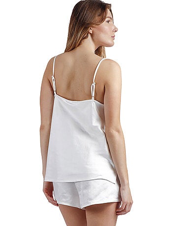 Pigiama da sposa con spalline in raso di lusso ADMAS CLASSIC da donna