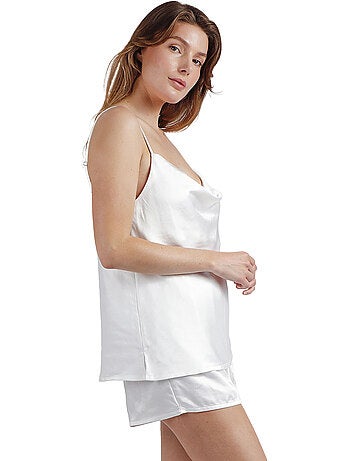 Pigiama da sposa con spalline in raso di lusso ADMAS CLASSIC da donna