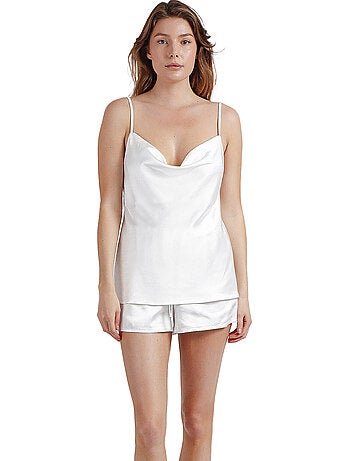 Pigiama da sposa con spalline in raso di lusso ADMAS CLASSIC da donna