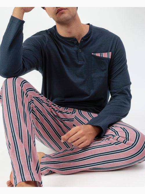 Pigiama da uomo a maniche lunghe ADMAS CLASSIC - Kiabi Pigiama da uomo a maniche lunghe ADMAS CLASSIC - Kiabi