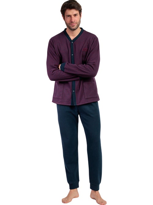 Pigiama da uomo ADMAS MAGNIFIC Claret a maniche lunghe con patta aperta - Kiabi Pigiama da uomo ADMAS MAGNIFIC Claret a maniche lunghe con patta aperta - Kiabi