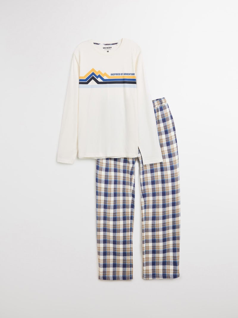 Pigiama di cotone, MO Fashion Bianco - Kiabi