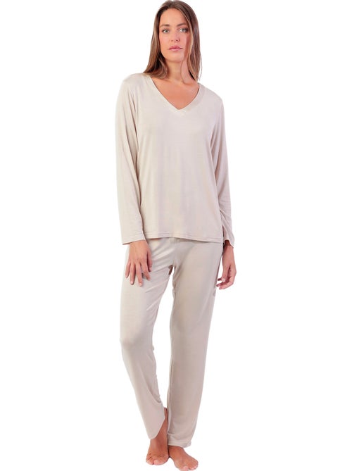 Pigiama di lusso a maniche lunghe da donna ADMAS LUXURY - Kiabi Pigiama di lusso a maniche lunghe da donna ADMAS LUXURY - Kiabi