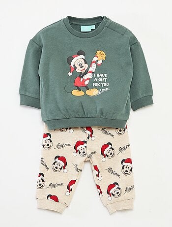 Completo pigiama natalizio 'Disney' 'Mickey' in cotone