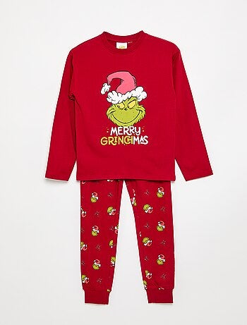 Pigiama di Natale 'Grinch' t-shirt + pantaloni - 2 pezzi