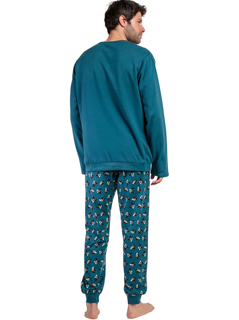 Pigiama di peluche a maniche lunghe DISNEY da uomo Lost Mickey Blu - Kiabi