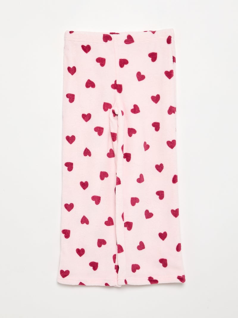 Pigiama 'Disney' 2 pezzi - Felpa + pantaloni Rosa - Kiabi