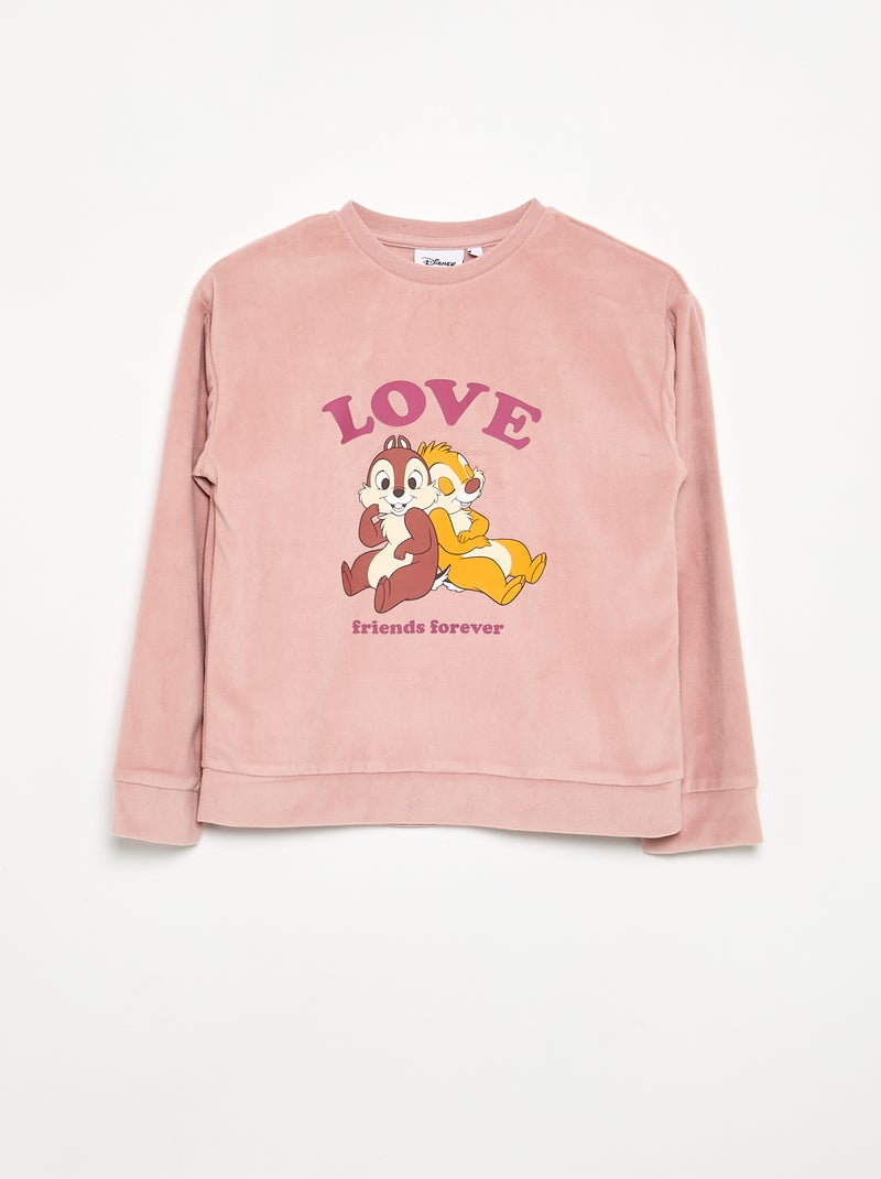 Pigiama 'Disney' 2 pezzi - Felpa + pantaloni Rosa - Kiabi