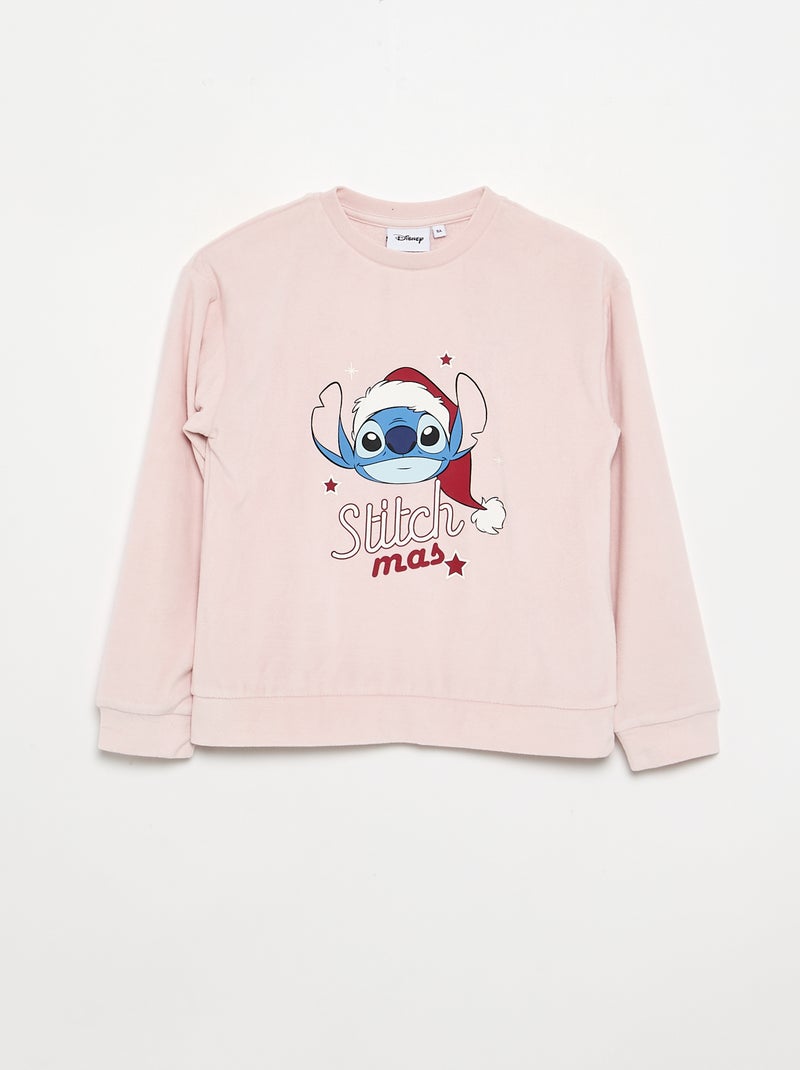 Pigiama 'Disney' 2 pezzi - Felpa + pantaloni Rosa - Kiabi