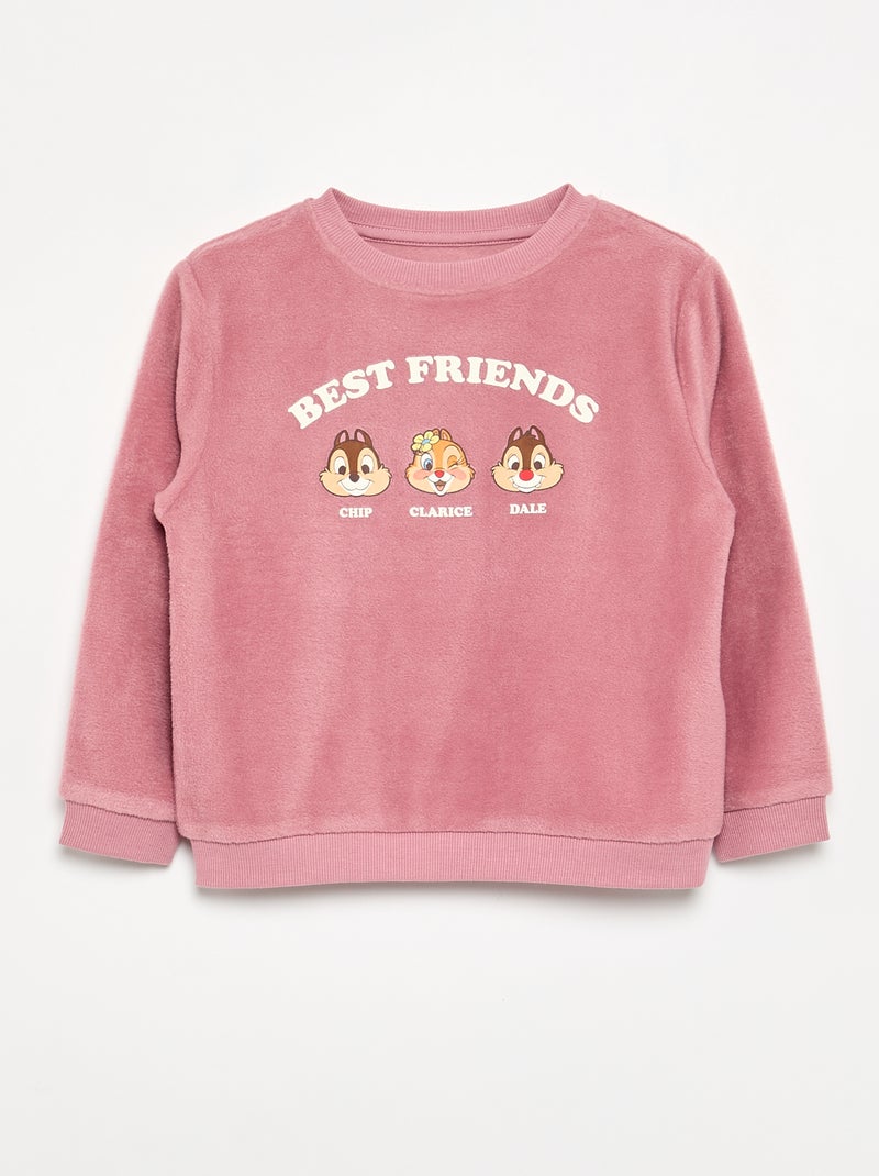 Pigiama 'Disney' 2 pezzi - Felpa + pantaloni Rosa - Kiabi