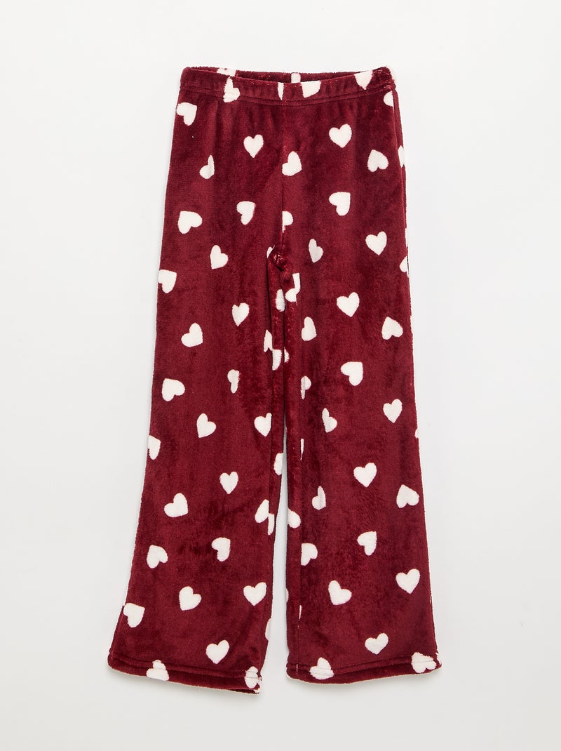 Pigiama 'Disney' 2 pezzi - Felpa + pantaloni Rosso - Kiabi