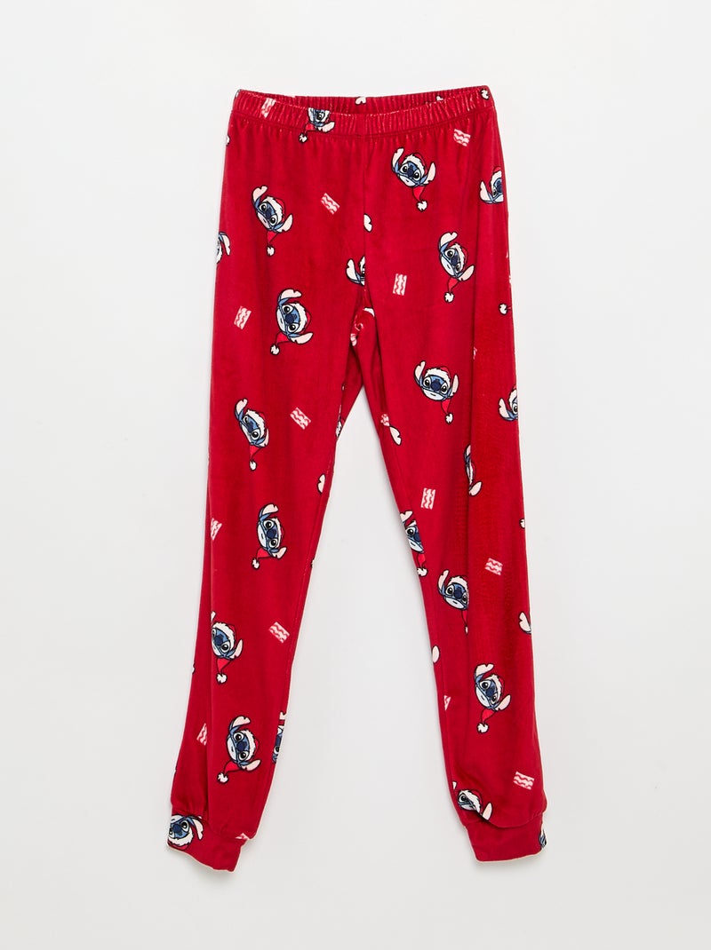 Pigiama 'Disney' 2 pezzi - Felpa + pantaloni Rosso - Kiabi
