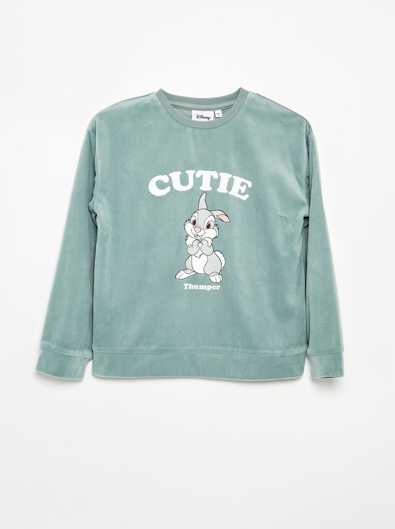 Pigiama 'Disney' 2 pezzi - Felpa + pantaloni Verde - Kiabi