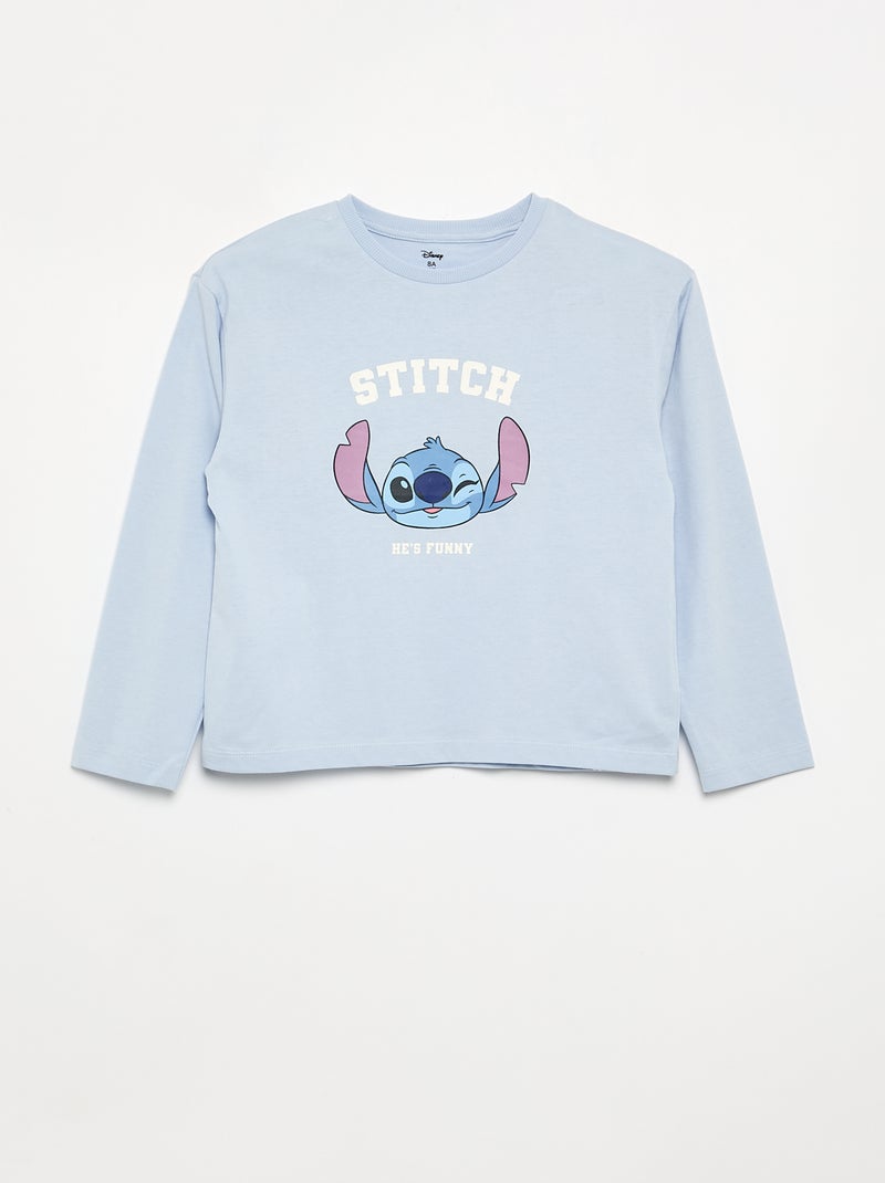 Pigiama "Disney" 2 pezzi - T-shirt a maniche lunghe + pantaloni Blu - Kiabi