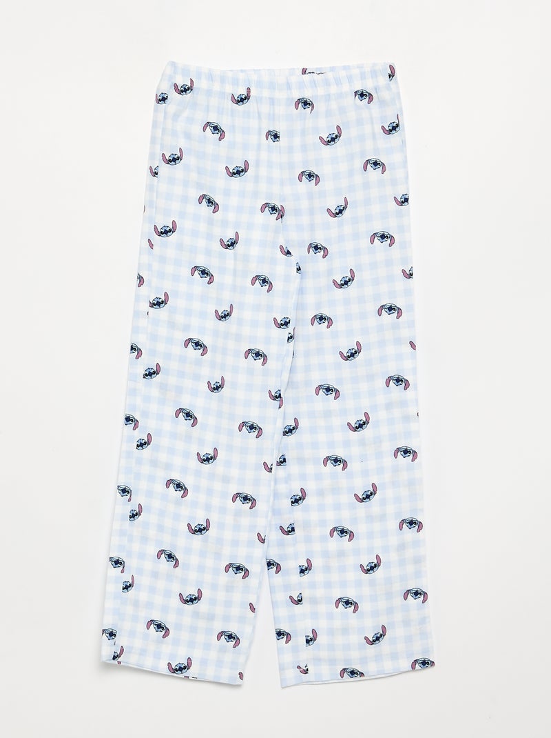 Pigiama "Disney" 2 pezzi - T-shirt a maniche lunghe + pantaloni Blu - Kiabi