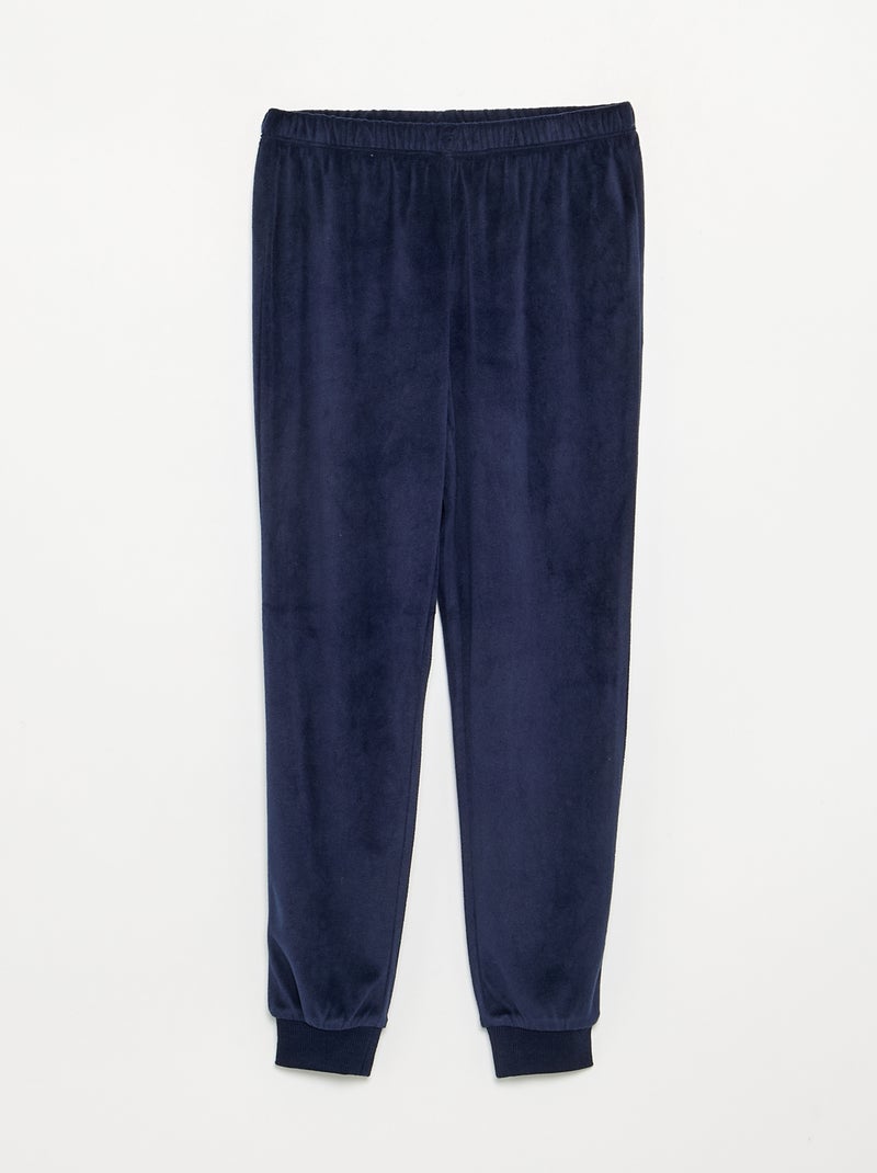 Pigiama 'Disney' 2 pezzi in pile - Felpa + pantaloni Beige - Kiabi