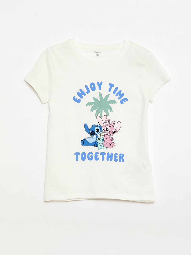 Pigiama 'Disney' 2 pezzi short + T-shirt Bianco - Kiabi
