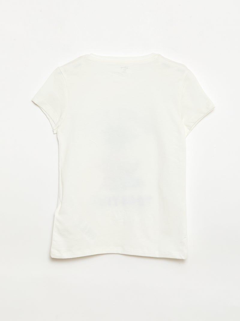 Pigiama 'Disney' 2 pezzi short + T-shirt Bianco - Kiabi