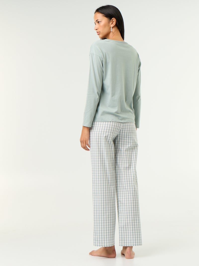 Pigiama 'Disney' 'Bambi' 2 pezzi - T-shirt a maniche lunghe + pantaloni Verde - Kiabi
