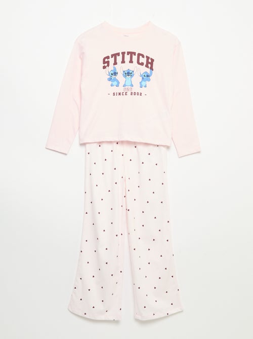 Pigiama \'Disney\' in jersey - 2 pezzi: T-shirt a maniche lunghe + pantaloni - Kiabi Pigiama \'Disney\' in jersey - 2 pezzi: T-shirt a maniche lunghe + pantaloni - Kiabi