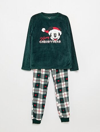 Pigiama 'Disney' 'Mickey' 2 pezzi in pile - T-shirt a maniche lunghe + pantaloni